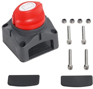Battery Isolator Switch 12V-48V 300A, Gekufa Battery Disconnect Isolator Switch Waterproof Master Switch Cut Off Switch Kit for Car Marine RV ATV Boat