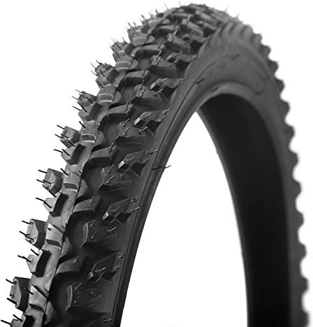 HMTE Fahrradreifen 26 2.125 MTB 26 Zoll 24 Zoll 1.95 Drahtreifen Mountainbike-Reifen Großes Profil Starker Grip Cross-Country (Color : 24x1.95 Black)