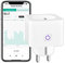 ANTELA Prise Connectée WiFi (FR) 16A Suivi de Consommation Électrique Type E, Prise Intelligente compatible avec Alexa/Google Home, Smart Life APP Contrôle, Horaires et Minuterie Blanc
