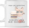 TeeDesign Tazza Gatto Scrittore Leggo per autodifesa, scrivo per non uccidere, Adatta per Colazione, The, tisana, Ideale Come Regalo per Chi scrive Un Romanzo e Desidera Fare Lo Scrittore
