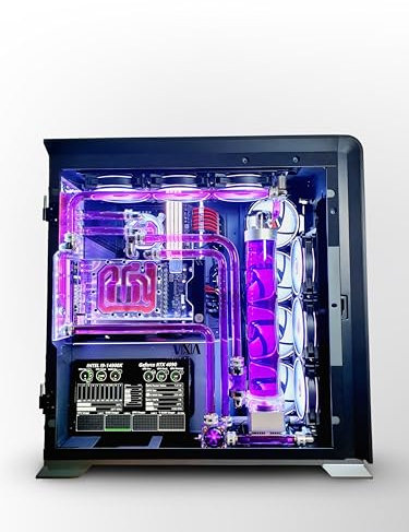 VIXIA High End Custom Watercooled Gaming PC - Intel Core i9 14900K 6.0GHz - GeForce RTX 4090 DDR6X 24GB - DDR5 64GB 6000MHz - PCIe4.0 M.2 NVME 2TB - Dual Cooling - VXD-120B2 Purple
