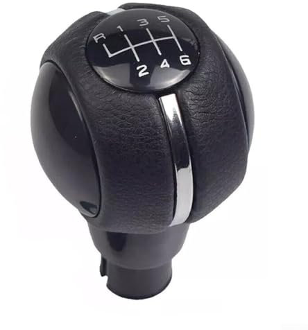 Besttoolifes Pomo de palanca de cambios de 6 velocidades compatible con modelos Mini Cooper F54 F55 F56 F57 F60 de 6 velocidades, piel negra, comodidad de agarre mejorada