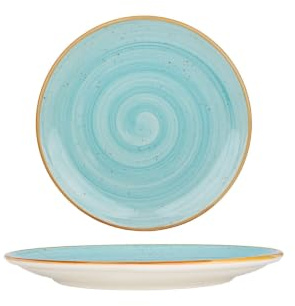 Bonna Dessertteller - Aqua - Porzellan - 21 cm - 6er Set