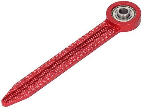 360° Rotating Woodworking Compass Scriber, Portable Aluminum Alloy Circular Drawing Tool, Mini Carpenter Scribe Gauge for Woodworking Applications, Decorative Design