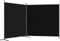 Raumteiler Freistehend Paravent 2-TLG. - Trennwand Balkon Sichtschutz Stellwand Faltbar - Umkleide Sichtschutz Wand Raumtrenner Schwarz 348x180 cm Stoff