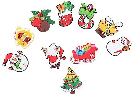 MAGICLULU Christmas Magnet Sticker 10pcs Large Fridge Magnets Decorative Stickers for Fridge Doors