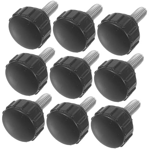 iplusmile 1 Satz Griffschraube Aus Edelstahl Getroffen Ratsche Zieht Hardware Schlüssel Türknauf Knöpfe Flügelschraube Treiber Befestigung Stange Mikrofon Rad Black Kohlenstoffstahl 10 Stück
