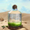 Bouteille en verre pour terrarium à faire soi-même, bouteille en verre pour terrarium, micro paysage, vase d'aménagement paysager (48 x 27 cm), D)