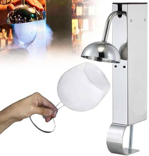 GJBMXSM Refroidisseur De Verres à Whisky CO₂, Congélateur Professionnel à -40 °c en 6 Secondes pour Bières Et Cocktails, Montage sur Comptoir en Acier Inoxydable, pour Bar
