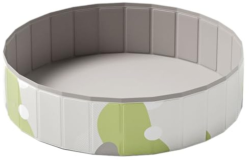 -Schwimmbecken – Faltbarer Kinderpool, tragbare Badewanne, auslaufsichere PVC-Konstruktion, Mehrzweck-Spielpools für Haustiere und Kinder, Outdoor-Garten, Rasen, Spaß, Blau und Grün