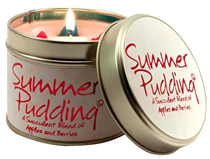 Lily Flame (1SUM - 7.7 x 6.6 - Summer Pudding Scented Candle - Pink