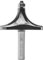 ENT 14390 Fraise à arrondir Carbure, Queue (S) 12 mm, Diamètre (D) 69,9 mm, NL 34,9 mm, R 28,6 mm, SL 45 mm, avec roulement