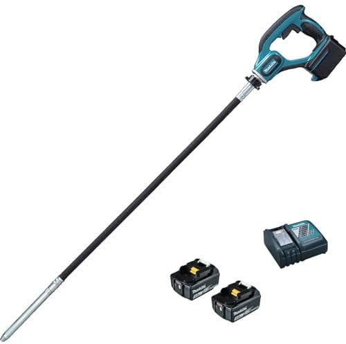 Makita DVR350RTE 18V Li-ion LXT Vibrating Poker Complete with 2 x 5.0 Ah Batteries and Charger