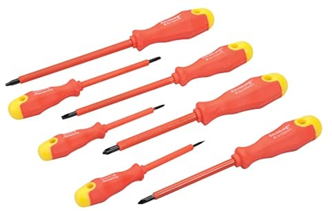 Silverline - Set di cacciaviti a manico morbido isolato 7 p.zi (993043)