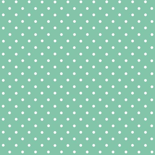 d-c-fix Möbel-Klebefolie Petersen Mint Punkte-Muster 45 cm x 2 m - Möbelfolie selbstklebende Deko-Folie Schrank Dekorfolie gepunktet Polka Dots Retro Vintage Kinder-Zimmer grün