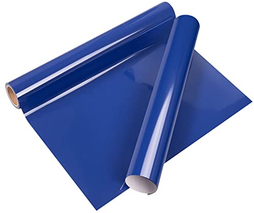 VINYL FROG Heat Transfer Vinyl Roll HTV Vinyl - 25x155cm Royal Blue Iron on Vinyl for T-Shirts, Heat Press Vinyl for DIY Craft Designs (Royal Blue)