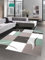 CARPETIA Designer Teppich Wohnzimmerteppich Karo Pastell Mint grün ceme braun Größe 200 x 290 cm
