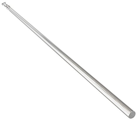 Flairdeco Schleuderstäbe / Gardinenstäbe ohne Griff, Plastik, Transparent, 75 cm, 2 Stück
