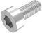SECCARO Vis cylindriques M5 x 12 mm inox V2A VA A2, DIN 912 / ISO 4762, six pans creux, filetage complet, 20 pièces