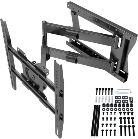 DQ Hercules PRO Flex 80 cm TV-wandsteun, lange scharnierarm, tot 80cm wandafstand, uittrekken, zwenken, kantelen, drenaggio, TV 27-75 tot 60kg