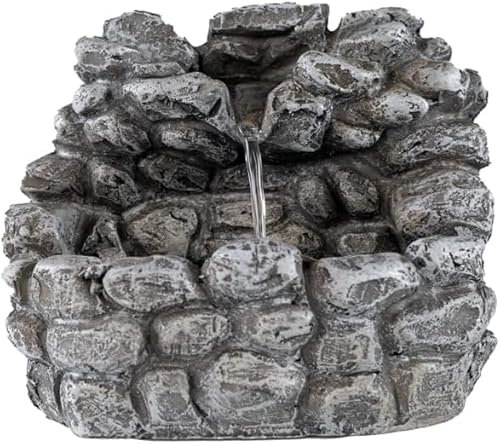 Holyhome Fontana per Presepe in Resina, Realizzata a Mano, Made in Italy… (Effetto Pietra)