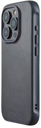 Mujjo Shield Leather Case for iPhone 15 Pro - Ultimate Impact Resistance - Premium European Leather Case - MagSafe Compatible - Slim Profile - Made with Recycled Materials