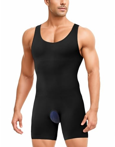 IFKODEI - Abbigliamento uomo, controllo dell’addome, body trainer, modellatore del corpo, camicie di compressione, pantaloncini per dimagrire l’addome