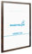 PHOTOLINI Bilderrahmen 40x60 Eiche dunkle Holz MDF, Bilderrahmen 60x40 Eiche dunkel, picture frame 40x60 mit bruchsicherem Acrylglas zum Aufhängen, Rahmen 60x40 mit extra Zubehör - für Fotos & Poster