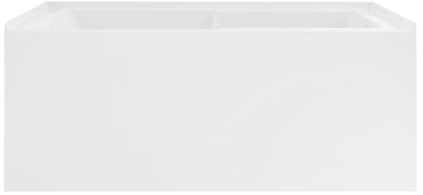 Voltaire 48 x 30 Right-Hand Drain Alcove Integrated Armrest Bathtub with Apron