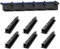 Dtructiew Overhead - Scaffali portaoggetti da 43,2 cm, per garage, da appendere al soffitto, organizer da appendere per borse, contenitori da soffitto resistenti (6 confezioni, per 5 bidoni), nero
