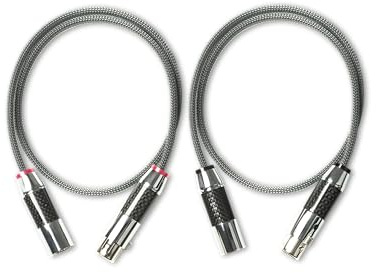 Pro-Ject Connect it Line RS XLR, High-End XLR Kabel mit Silber-Leiter und Rhodiumstecker (0,82m)