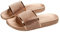 Genérico Chanclas Pala para Mujer Chanclas Hombre Zapatillas de Mujer de Colores con de imitación Mujer, Gruesa, cómodos y versátiles Zapatos de Playa Chanclas Verano Chanclas Goma (Rose Gold, 40)