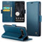 Rerzoiro Coque pour Google Pixel 8 Pro, Étui Housse en RFID Protection Premium PU Cuir Portefeuille Rabat Case Magnétique Stand Antichoc, Étui Case pour Google 8 Pro, Bleu