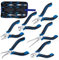 SPEEDWOX 6-Piece Mini Pliers Set - Needle Nose, End Cutting, Bent Needle Nose Diagonal, Long Nose and Linesman Pliers for Jewelry Making Beading,Craft Making Electronic Repair with Carrying Pouch
