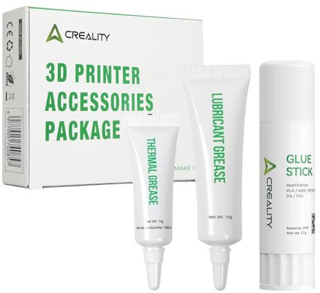 Creality Confezione di accessori per stampa 3D ufficiali, con colla, grasso termico, grasso lubrificante in una confezione