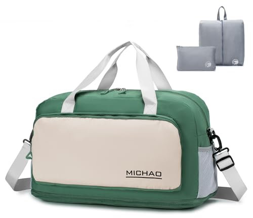 BAGROUPS Handgepäck Tasche 55x40x23 Lufthansa Faltbare Wasserdicht Reisetasche 55 x 40 x 23 cm Groß Erweiterbar Handgepäck für Flugzeug Diebstahlsichere Sporttasche für Weekender Fitness Damen Herren