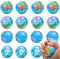 12 Stück Antistressball Weltkugel, Mini Schaumstoffball, Anti Stress Spielzeug, Mini Globus Stressball, 6 cm Stressball Globus Klein für Kinder Erwachsene (12 Stück,die Erde)