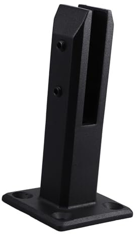 DIYEAH Pince à Verre Inoxydable pour Garde Corps Support de Main Courante Fixation Durable pour Escaliers Extérieur