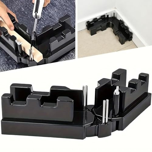 Xygobla Mitre Measuring Cutting Tool,2 in 1 Bevel Gauge & Coving Mitre Tool,Bevel and Mitre Box for 85-180° Miter Saw Protector for Pipeline Installation,Home Improvement,DIY,Mitre Block Woodworking
