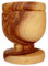 zytoon Tasse zur Kommunion, Olivenholz, 3,8 cm hoch