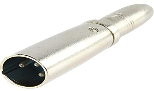 Valueline XLR-3MJPSF Adattatore XLR 3 Pin Maschio - Femmina, 6.35 mm, Argento