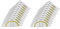 Westcott E-10132 00-I Geometriedreieck Kunststoff, bruchsicher, 14 cm, 20 Stück, transparent