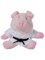 KWON PIG BETTY PLÜSCH Schlüsselanhäger Mini-Plüschtiere Schein Glücksschwein Glücksbringer Karate Judo Kickboxen Budo Kampfsport Ju Jutsu TKD Taekwonde BJJ Aikido Kick Boxen