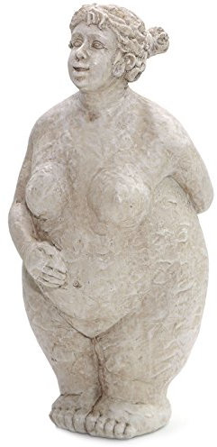 EXNER Frauen Skulptur Hilda Dicke Dame In Steinoptik Garten Figur Dekoration modern Landhaus