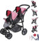 Knorrtoys 16422 - Zwillingspuppenwagen Milo - jeans grey