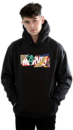 Marvel Men's Collage Logo Hoodie