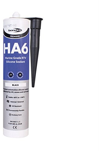 20x Bond It Black HA6 RTV Silicone Sealant Marine Aquarium Safe Water Fish Tank