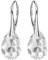 Panda-Jewellery Ohrringe Silber 925 Hängend - Hängende Kristallohrringe mit Tropfenform (Crystal)
