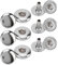 Leder Druckknöpfe Set, 200 Set 8 Mm Metallknöpfe Druckknöpfe Leder Druckknöpfe für Kleidung Armbänder Jacken Taschen Jeans Wears(Silber)