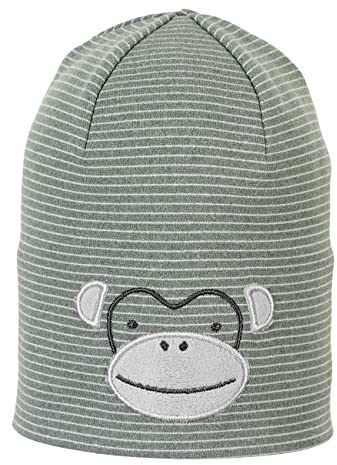 Sterntaler Unisex Kinder Mütze Baby Beanie Mütze Affe, Grün, 53